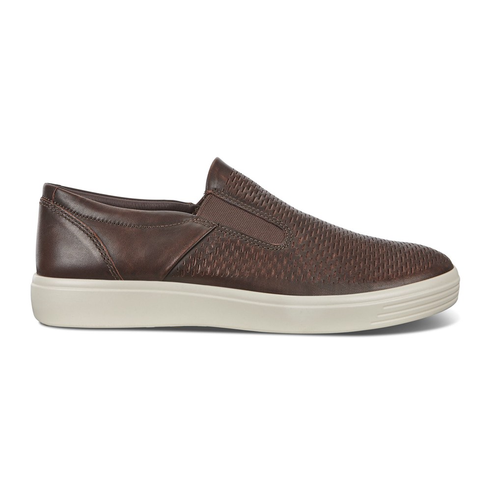 Slip On Hombre - ECCO Soft 7 Sneakerss - Marrom - ZPY986154